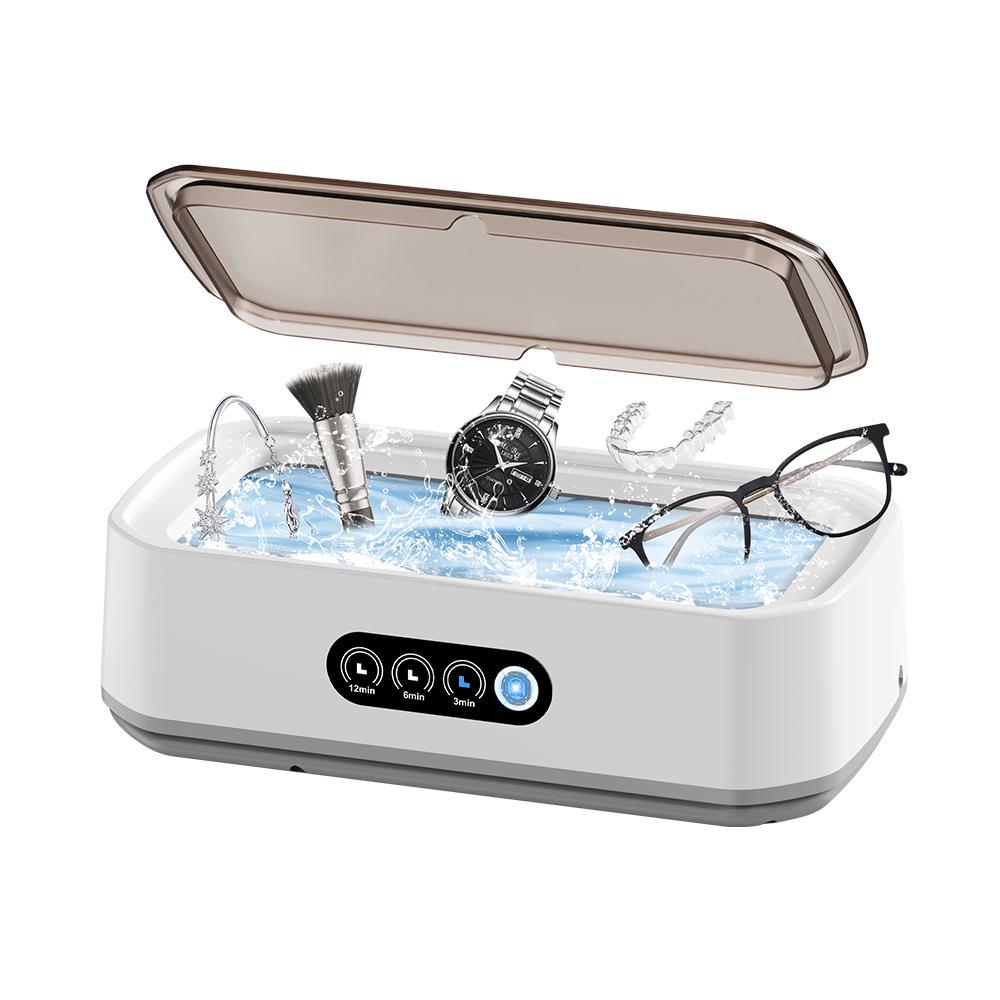 High-Power Portable Ultrasonic Eyeglass and Retainer Cleaner with Large Capacity