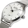 Японские часы STAC Authentic Round Classic x Silver [The Stack] Мужские Женские (Сетка для бара)
