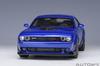 AUTOart 1/18 Scale Dodge Challenger R/T Scat Pack Widebody 2022 Indigo Blue/Metallic Blue Finished Model