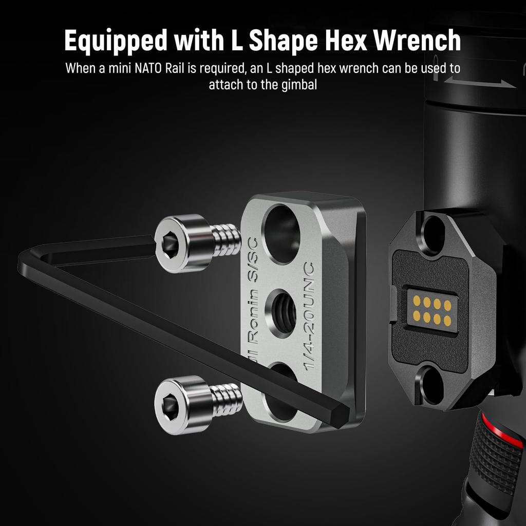 Neewer Camera Monitor Mount for RS NATO Cold and Screw Field Monitor Holder Compatible with RS4 RS RS 3 RS RSC and Gimbals, 360° Rotation, Clamp,
