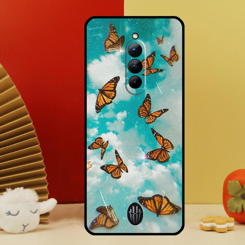 Cute Aesthetic Butterfly Case For Nubia Red Magic 10 9 8 Pro Plus 6 7 6S 7S Pro 5G 6R RedMagic 8S 9S Pro Plus Cover
