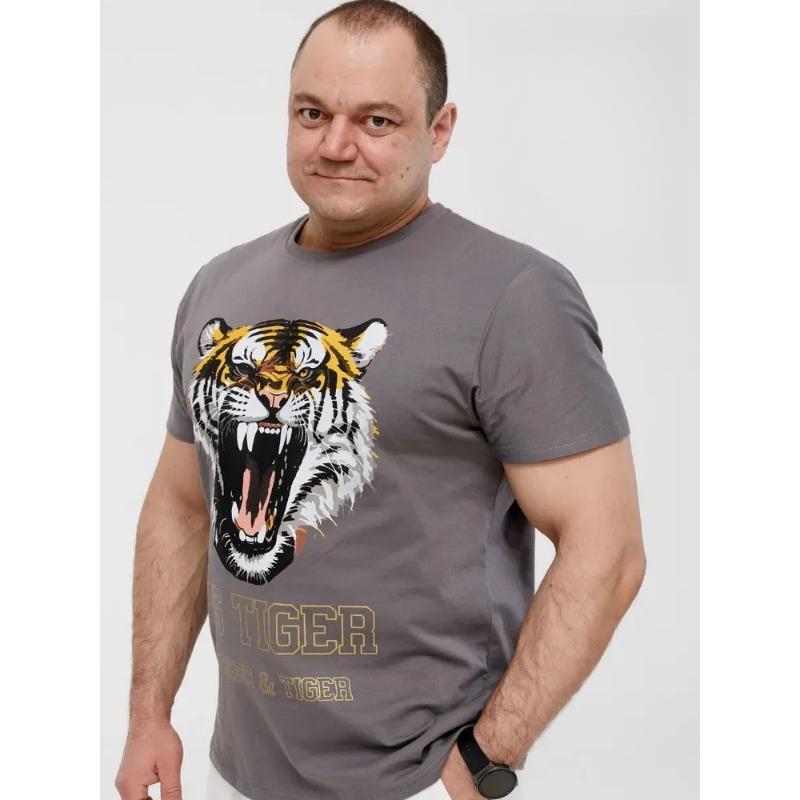 Летний топ с круглым вырезом и 3D-принтом с животным узором, модная повседневная мужская футболка с коротким рукавом