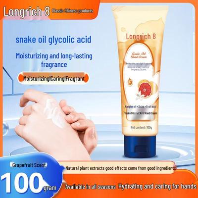 Крем для рук Longliqi Змеиный жир Фруктовые кислоты
