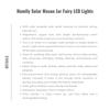 Homlly Solar Mason Jar Fairy LED Lights (X2 PCS)