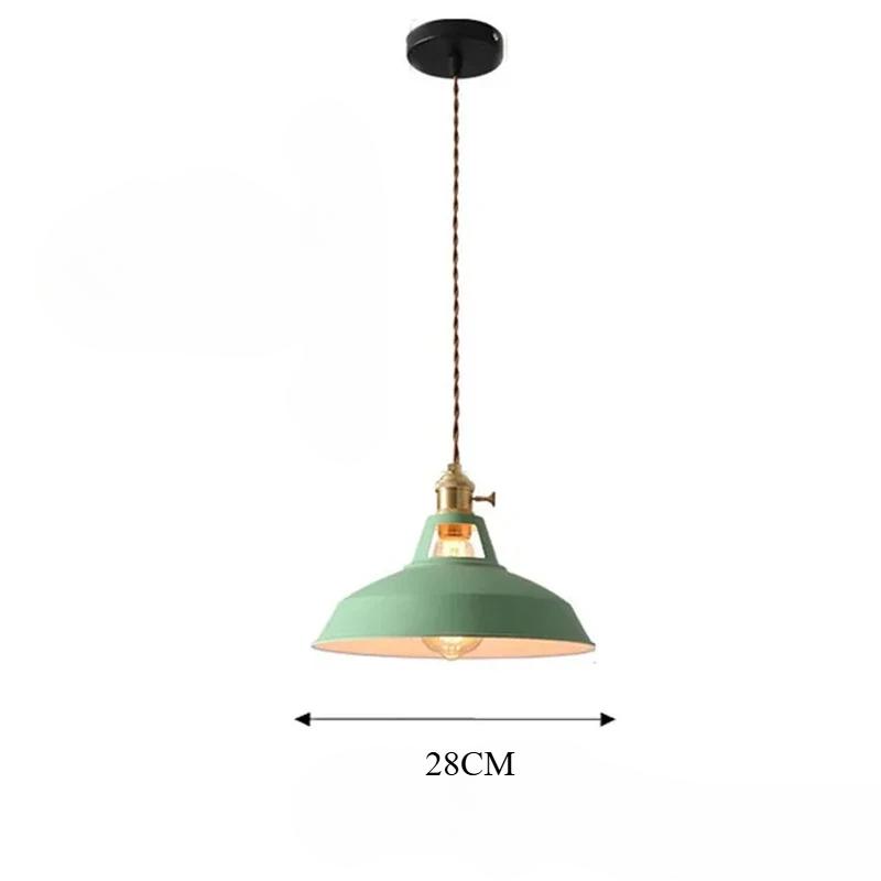 Промышленный винтажный подвесной светильник, красочный подвесной светильник в стиле лофт, люстра для кухни, декоративная лампа, светодиодная лампа