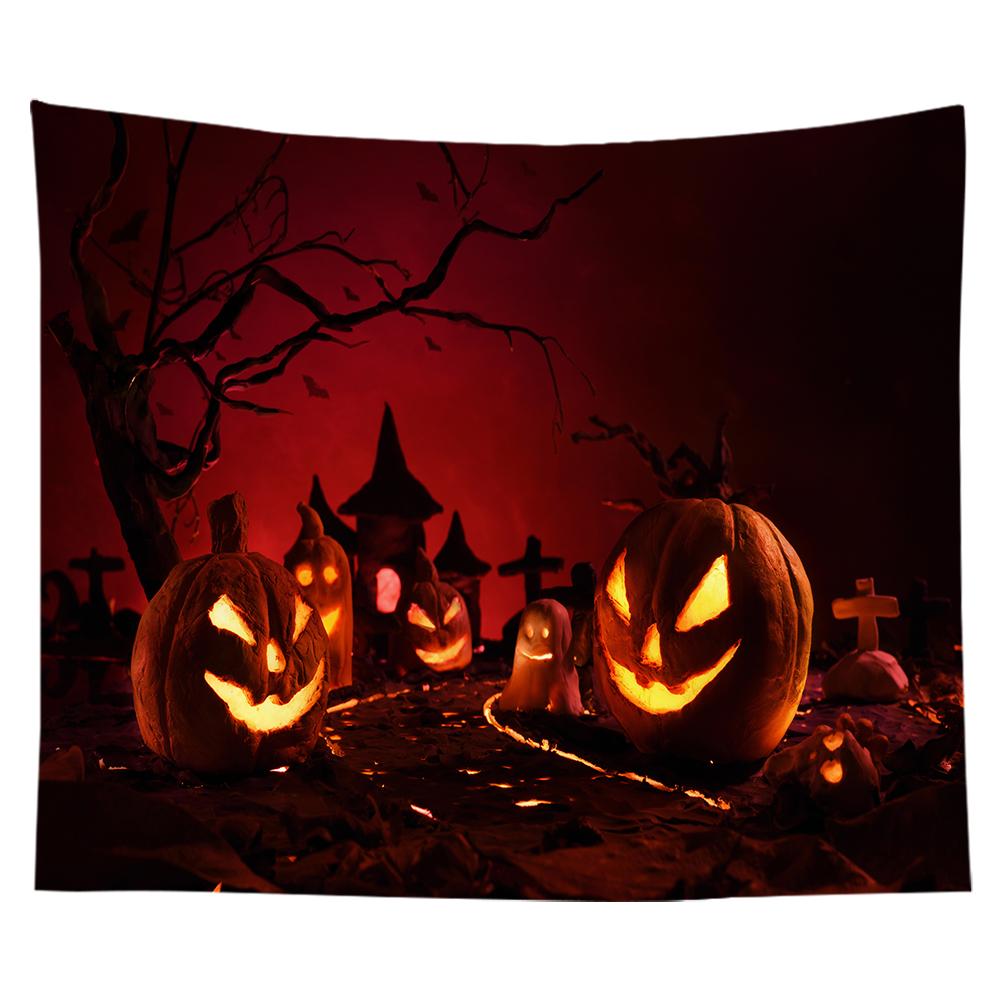 Home Decor Halloween Wall Hanging Gothic Print Tapestry  Witchcraft Supplies Dorm Rug 230x180cm Tapiz