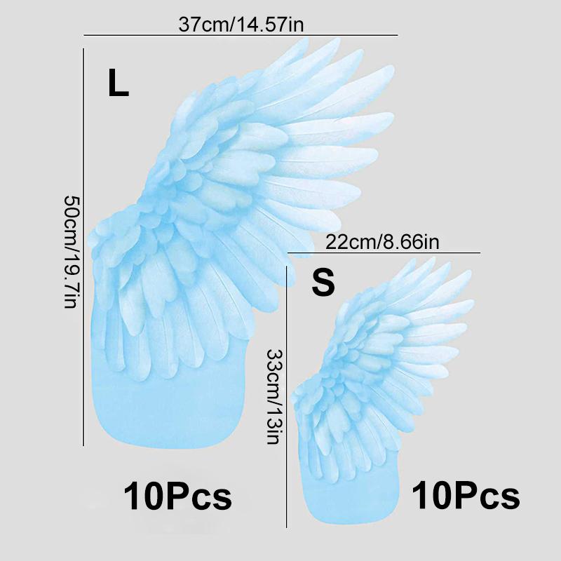 10 наборов крыльев для букета цветов своими руками, упаковочный материал «Небо и птицы», 5 цветов