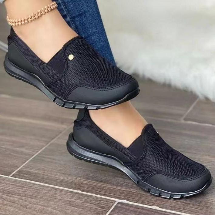 Повседневная обувь. Женские повседневные одинарные туфли Fly Weave. Повседневная женская обувь в сетку больших размеров.