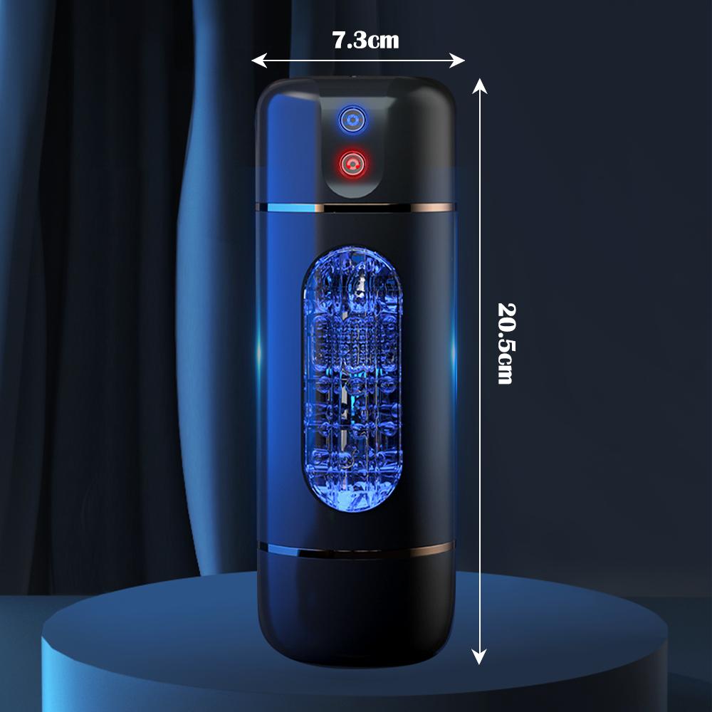 Pocket Pussy Sex Machines Automatic Male Masturbator Cup Realistic Oral Sucking Intelligent Voice Blowjob Sex Toy for Men