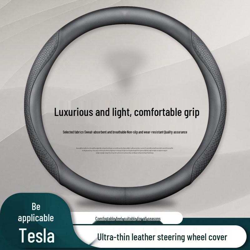 Ультратонкий чехол на руль из натуральной кожи для Tesla Model 3/Y/X - Четыре сезона, Женская версия