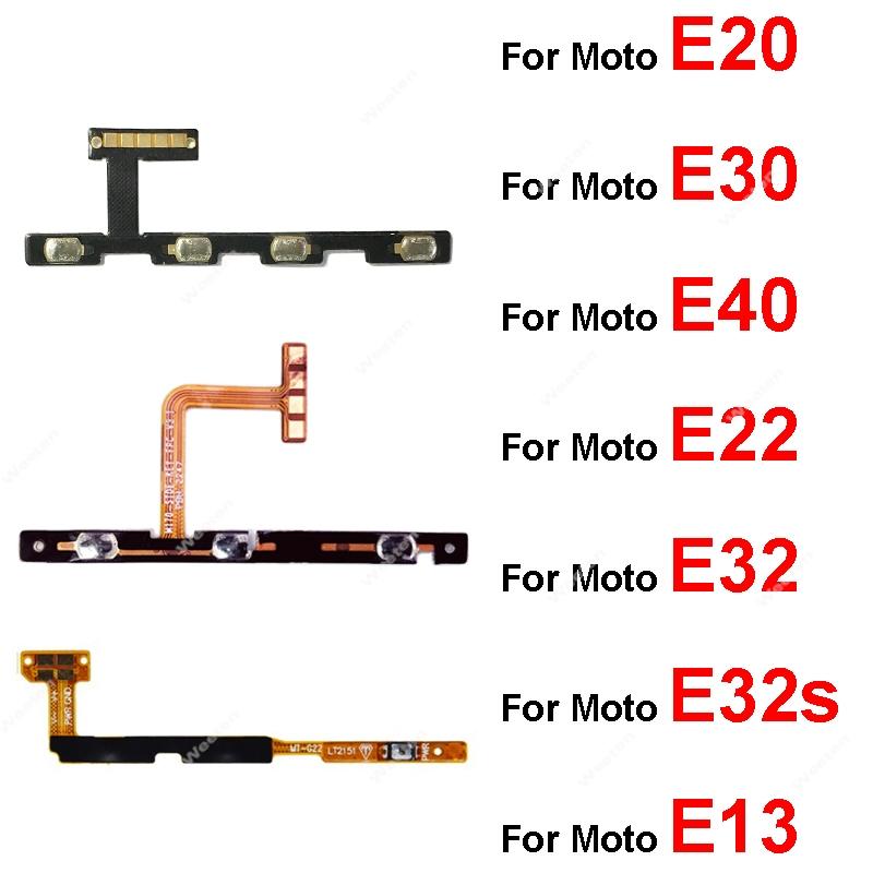 For Motorola Moto E13 E20 E22 E30 E32 E32s E40 Professional Power And Volume Control Flex Cable Stable Performance Parts