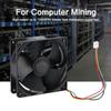 7000 об/мин Windforce 4 PIN вентилятор охлаждения 250.3CFM быстрое рассеивание тепла вентилятор охлаждения для Antminer