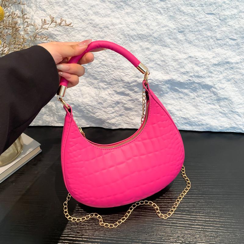 Женская сумка с цепочкой, сумка через плечо с узором из камня, сумка-мешок Niche Underarm, модная универсальная сумка-мессенджер