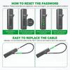 Steel wire rope combination lock basket anti theft lock bicycle lock Wire rope password lock