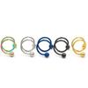 1pcs 316l Stainless Steel Double Helix Ear Bone Nail Body Piercing Stainless Steel Double Hoop Ear Bone Ring Double Spring with Ball Earrings