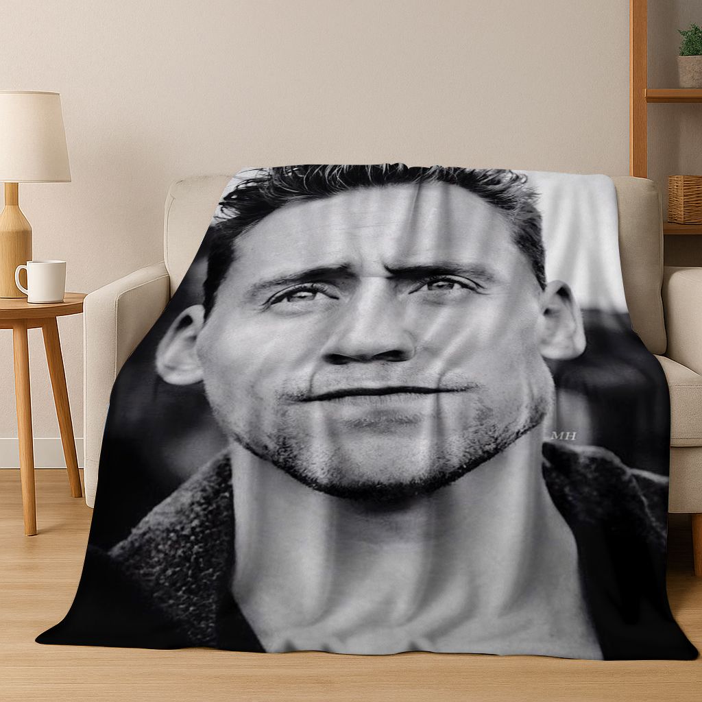3D Tom Hiddleston Art Actor Star Flannel Blanket,Cozy Soft Throw Blanket for Home Bedroom Bed Sofa Picnic Office Cover Kids Gift