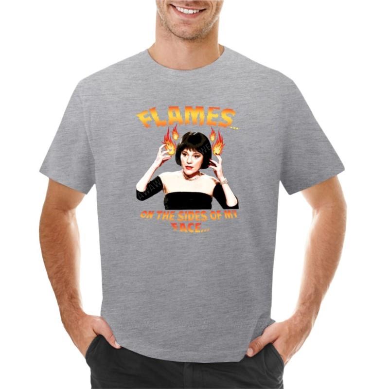 men oneck tshirt cotton teeshirts Clue Mrs White Flames TShirt customized t shirts Short sleeve sweat shirts Mens clothing