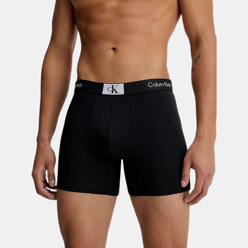 Calvin Klein Трусы-боксеры, 3 пары, жаккардовое удобное нижнее белье с логотипом, мужское нижнее белье черного цвета 000NB3529A-UB1