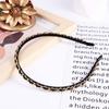 Punk Metal Chains Gold Color Women Hair Band Korean Hair Hoop Hair Accessories PU Chains Headband