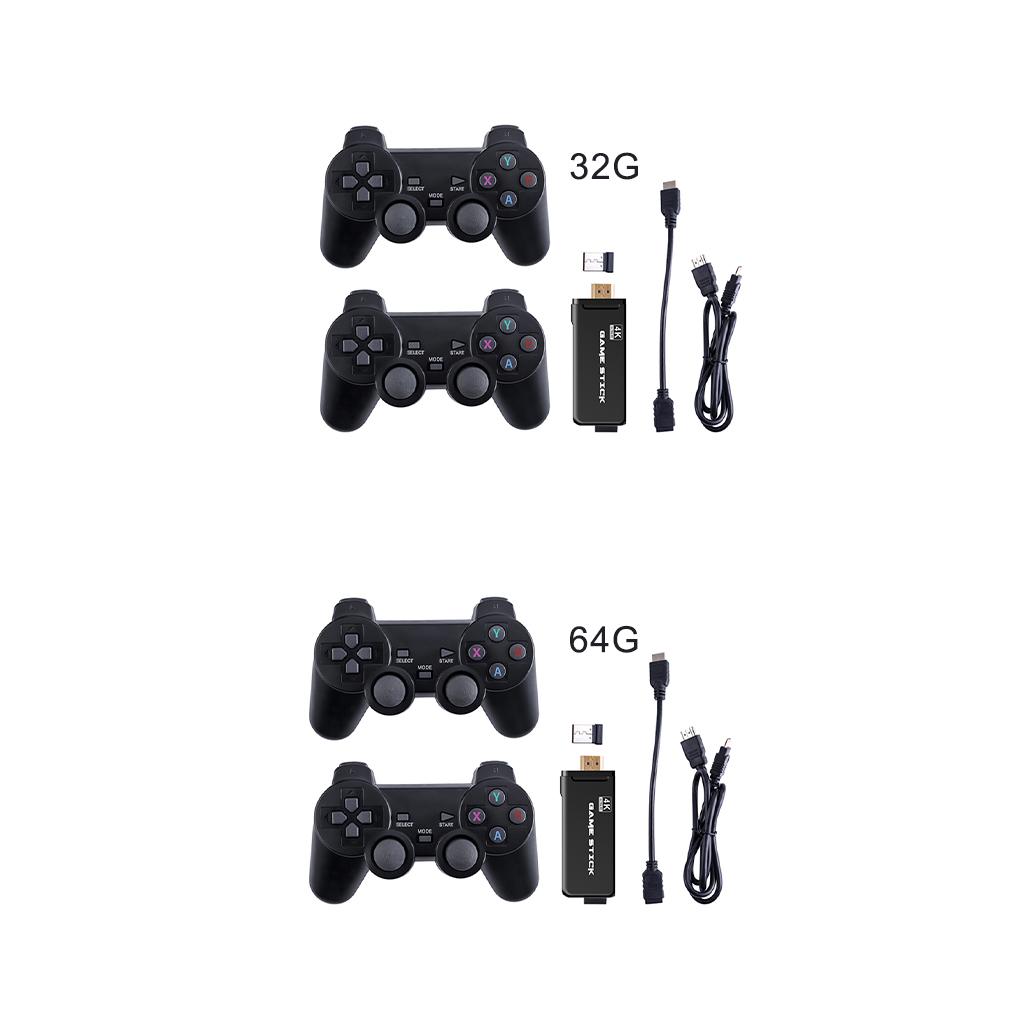 64G 10000 Игр Портативная 4K ТВ Видео игровая консоль С 2.4G Беспроводным контроллером Поддержка CPS PS1 Ретро игровая консоль