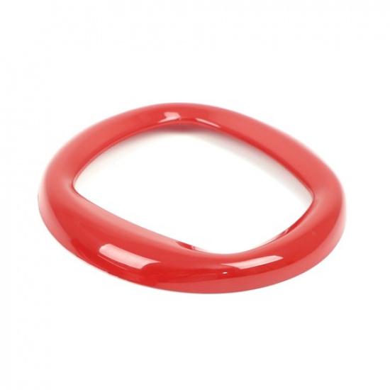 Передняя Спортивная Красная ABS Накладка-Окантовка Эмблемы Для Fiat 500 2007-2015