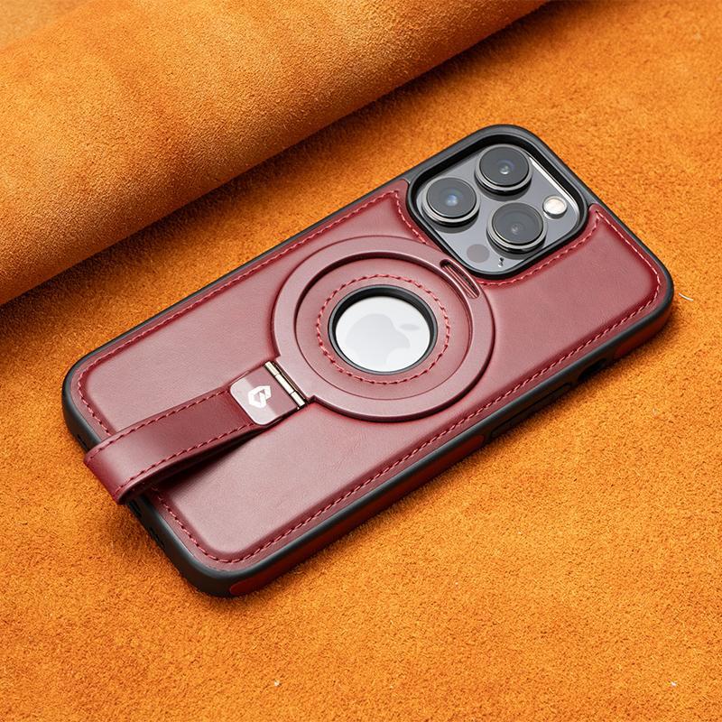 Подходит для чехла на телефон iPhone 11 с магнитным держателем и ремешком Apple 11promax полный комплект 11 противоударный 11 мужской кожаный чехол