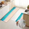 Коврик с волнами в морском стиле для кухни, пол, 3D морской принт, набор кухонных ковриков, губчатый материал, коврик для ванной комнаты, впитывающий нескользящий коврик