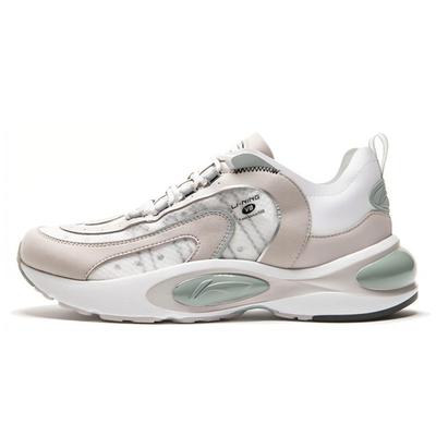 Li Ning V8 Модные Сетчатые Нескользящие Легкие Низкие Беговые Кроссовки Мужские Колокольчиковый Серый ARHP093-2