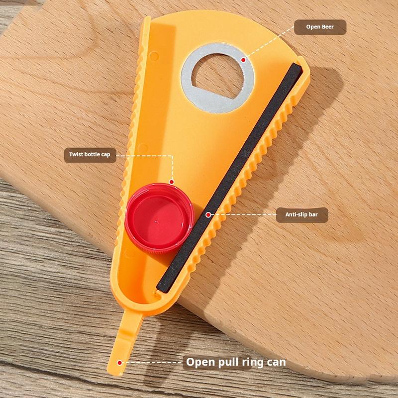Multi-Purpose Can Opener Portable Jar Bottle Opener Universal Canned Non-slip Labor Saving Twist Bottle Cap Kitchen Gadgets