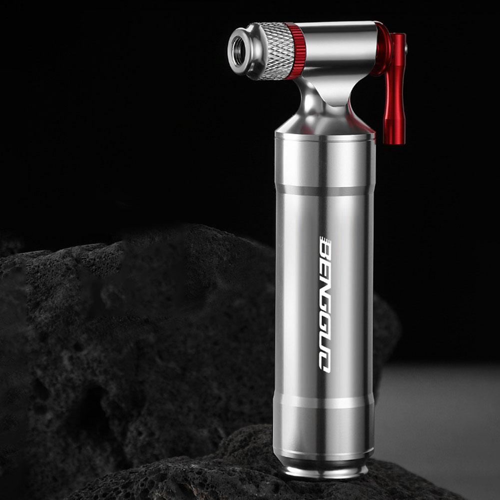 Mini Bicycle CO2 Pump Portable Tire Inflator Aluminum Alloy CO2 Bike Tire Inflator Cycling Accessories Automatic Pump