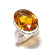 Citrine Handmade 925 Sterling Silver Gift Jewelry Ring Size 7 S4b38