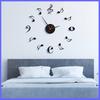 Creative DIY Silent Wall Clock Living Room Fashion Art No Punching Clocks Nordic Minimalist Personalized Wall Stickers Clock
