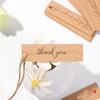 Supplies Enclose 10M Strings Thank You Hanging Tags “Merci” Labels Kraft Paper Handmade With Love