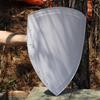 14th Century Heater Shield - Functional 18 Gauge Steel Medieval Historical Replica Blank Shield Knight Costume Prop Accessory
