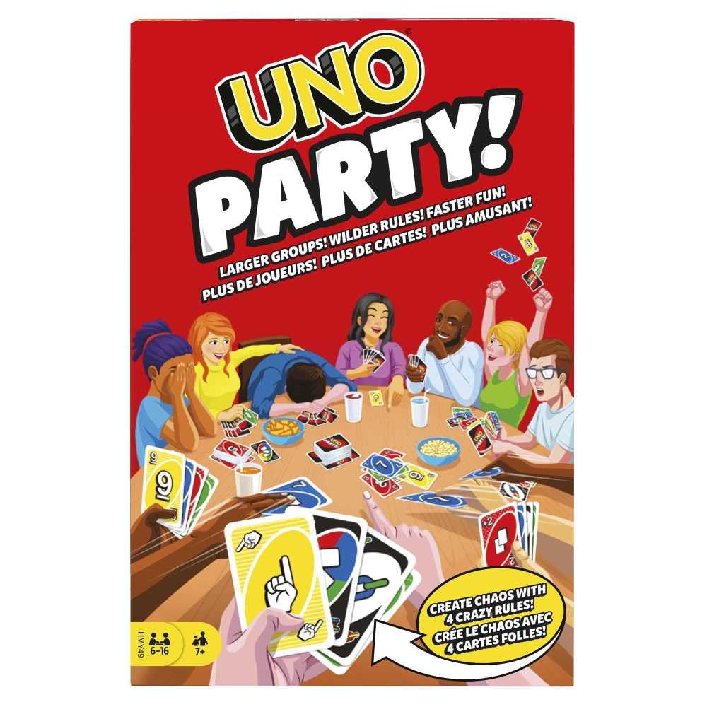 Mattel Game UNO Uno Party [Card Game] [224 Cards for 6-16 Players] [7 Years Old and Up] HMY49
