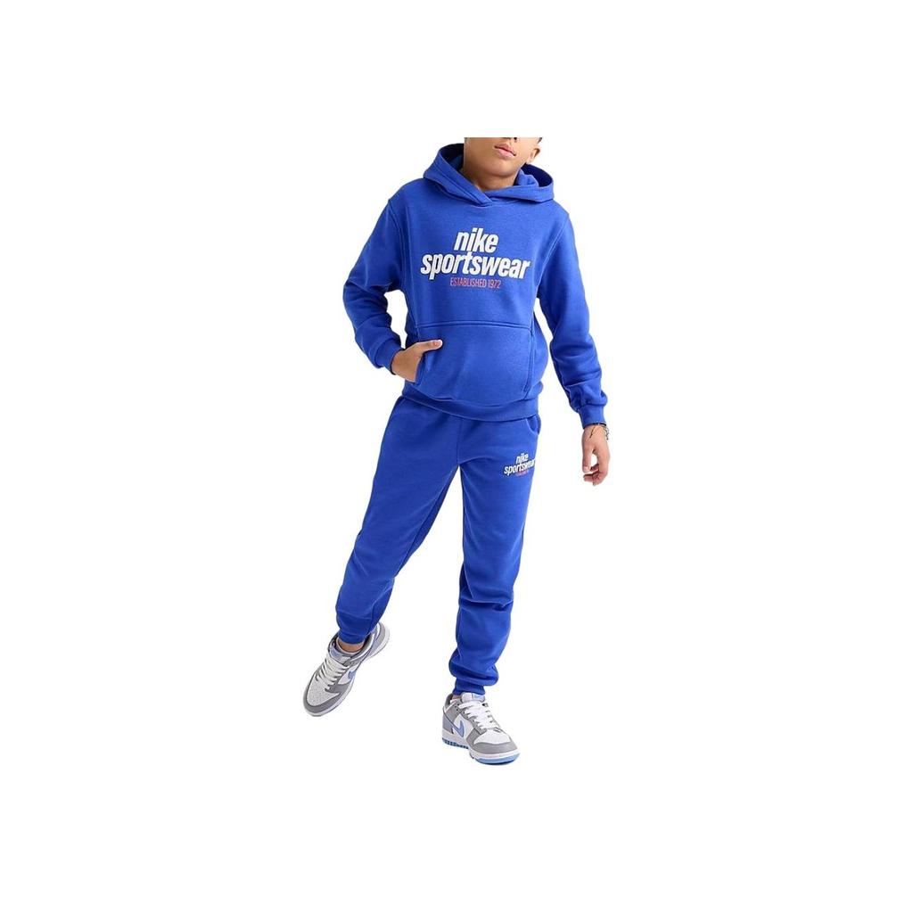 Nike Худи Dri-Fit Multi с надписями, с длинным рукавом, детские топы, синий HM6874-480