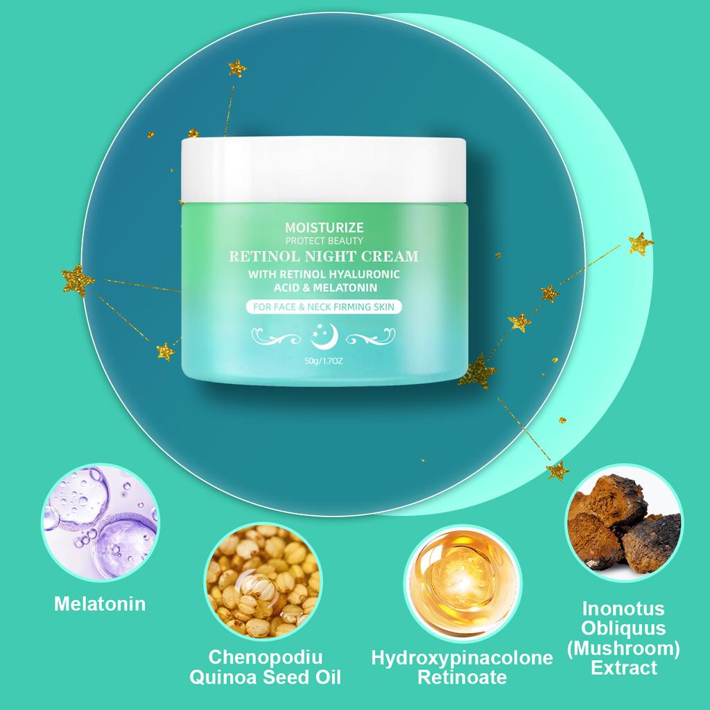 Увлажняющий крем с ретинолом 50 г – Ночной уход для сухой и зрелой кожи