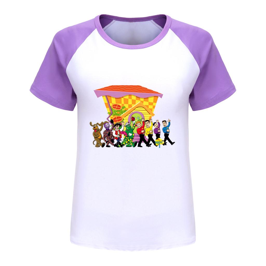 5750 Kids Boys Girls the wiggles Print Raglan Sleeves T-Shirt
