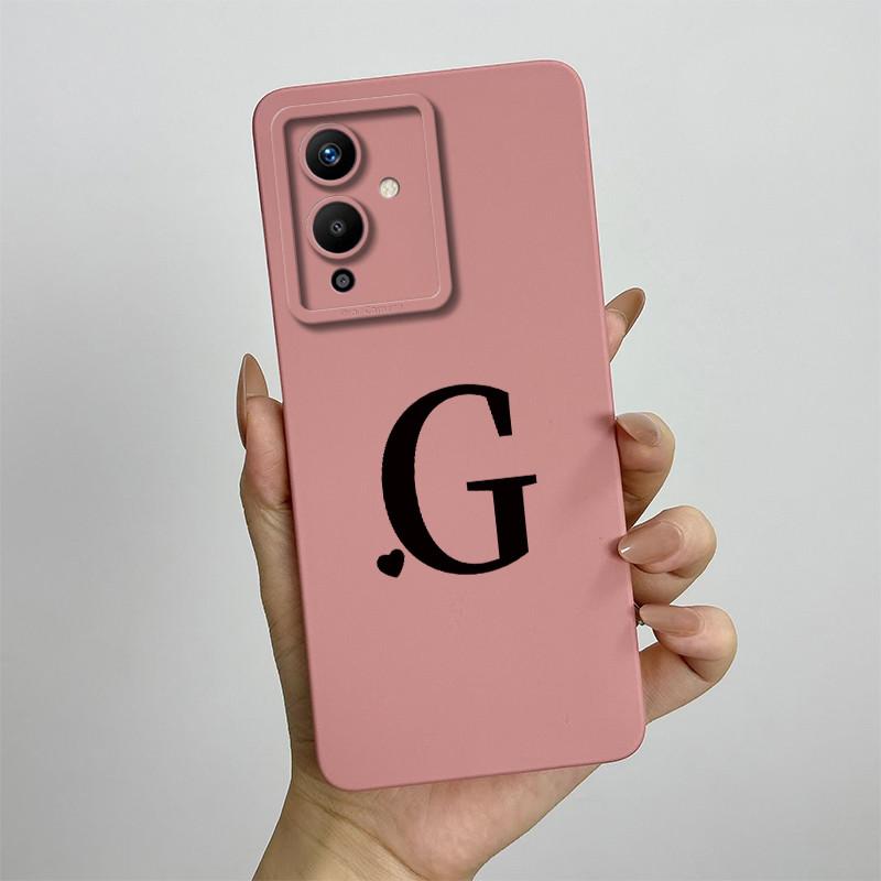 Чехол Для Infinix Note 12 Pro 5G X671B Роскошный Квадратный Силиконовый Чехол С Первоначальными Буквами Жидкий Силикон Мягкий Чехол Для Телефона Coque Ударопрочная Задняя Крышка