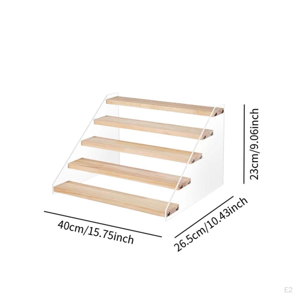 5 Tier Figures Display Stand Organizer Multipurpose Practical Novelty Fashion Shelf Rack for