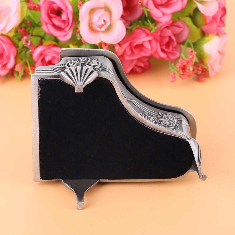 Piano Piano Shaped Jewelry Box Zinc Alloy Jewelry Organizer Box Jewelry Storage