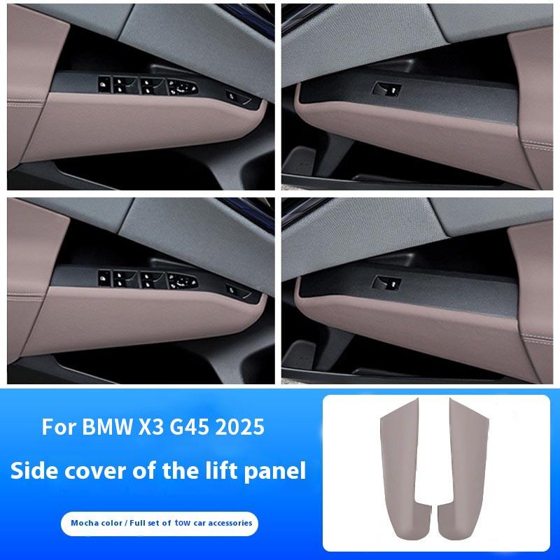 Для BMW X3 G45 2025 накладка на кнопку стеклоподъемника боковой панели защитная пластина автомобильные аксессуары для интерьера модификация