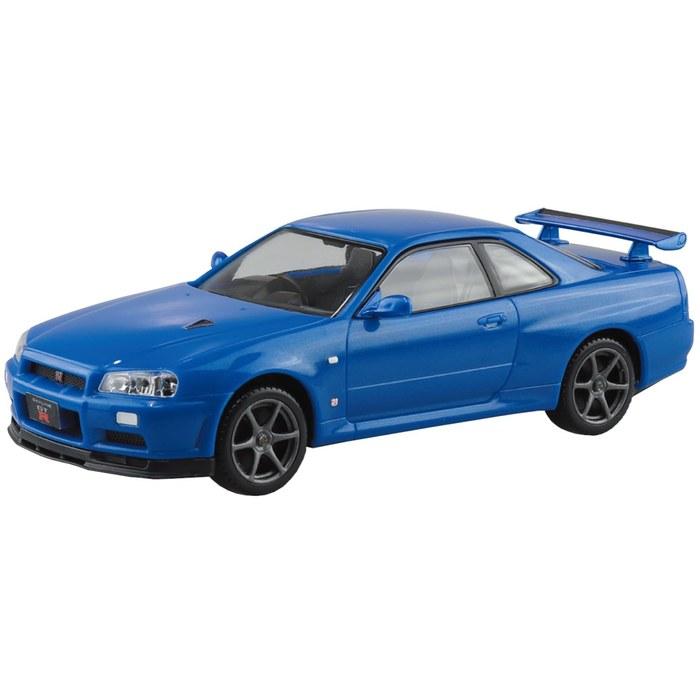 Aoshima 1/32 Snap Kit No.12-BB Nissan R34 Skyline GT-R Bayside Blue