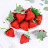 20 шт. Искусственная клубника DIY Искусственные фрукты Симуляция Пластик Поддельный фрукт Вечеринка Реквизит Украшение Дом Свадьба Декор