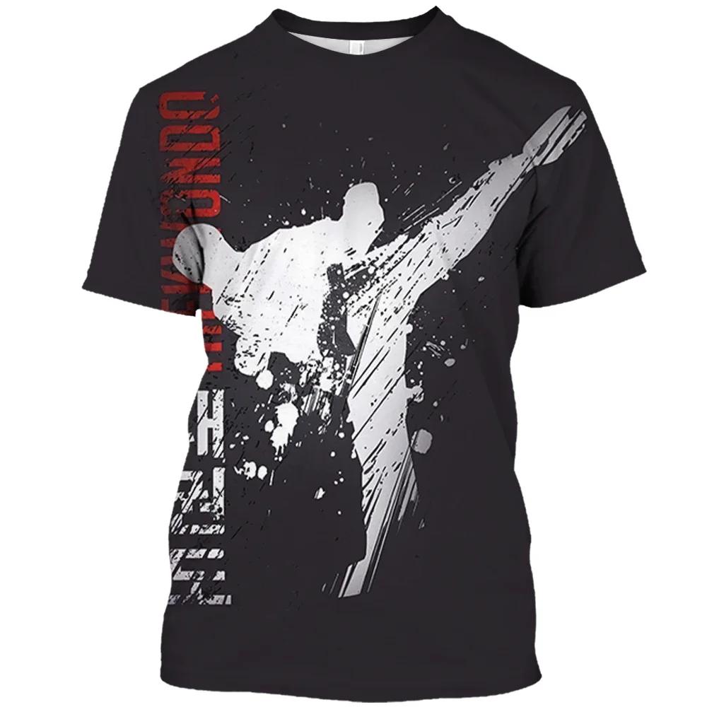 Japan Training T-shirt Men's 3d Karate Printed Tee Tops Oversized Short-sleeved Sportswear Men Quick-drying T Shirt