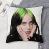 BBillie Eilish Doublesided Printed Square Decorative Cushion Cover for Sofa Living Room Home Decor
