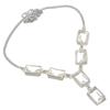 White Topaz Gemstone 925 Sterling Silver Jewelry Necklace 18"