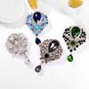 European-American Classic Crystal Brooch for Women's Fashion - High-End Statement Corsage Pin