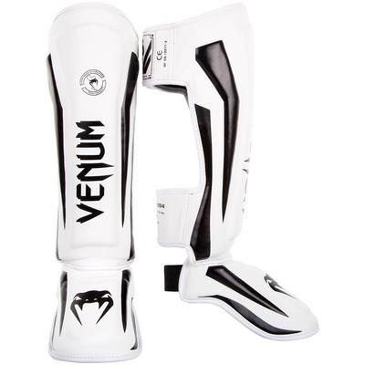 Venum Elite Щитки для голени Большие Стойка - Белый/Черный -