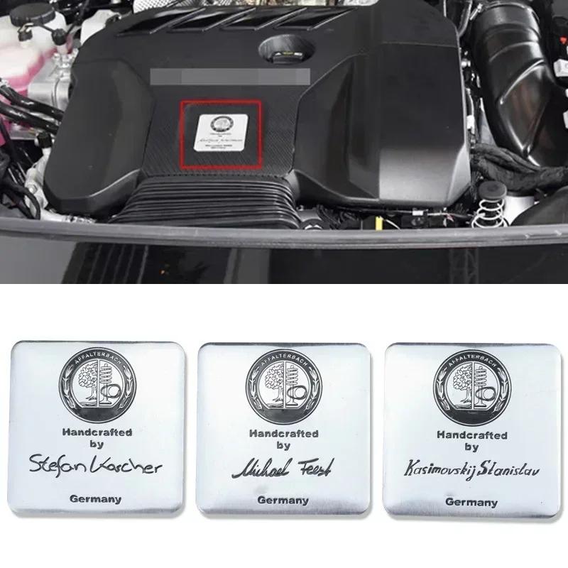 IROQ8 Car Engine Sticker AFFALTERBACH Nameplate Label Emblem Sticker For Mercedes Benz AMG W205 W213 W212 W221 W166 W177 W463 W464 CLA